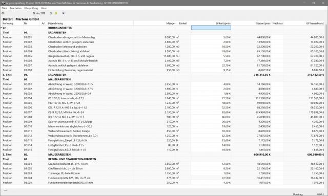 Vergabe: Angebotsprüfung